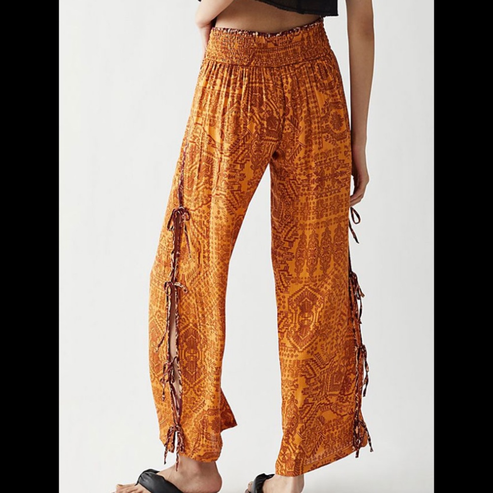 ISO free people “I’ll come running” boho tie pants